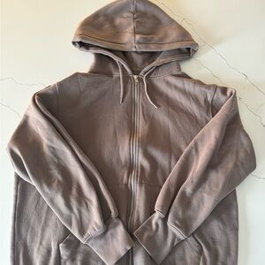 Men's Taupe Hoodie Sweater